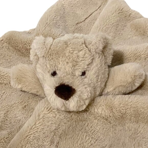 Mud Pie Bear Plush Lovey Security Blanket Baby Soother Bedtime Travel Stuffed An - Picture 1 of 5